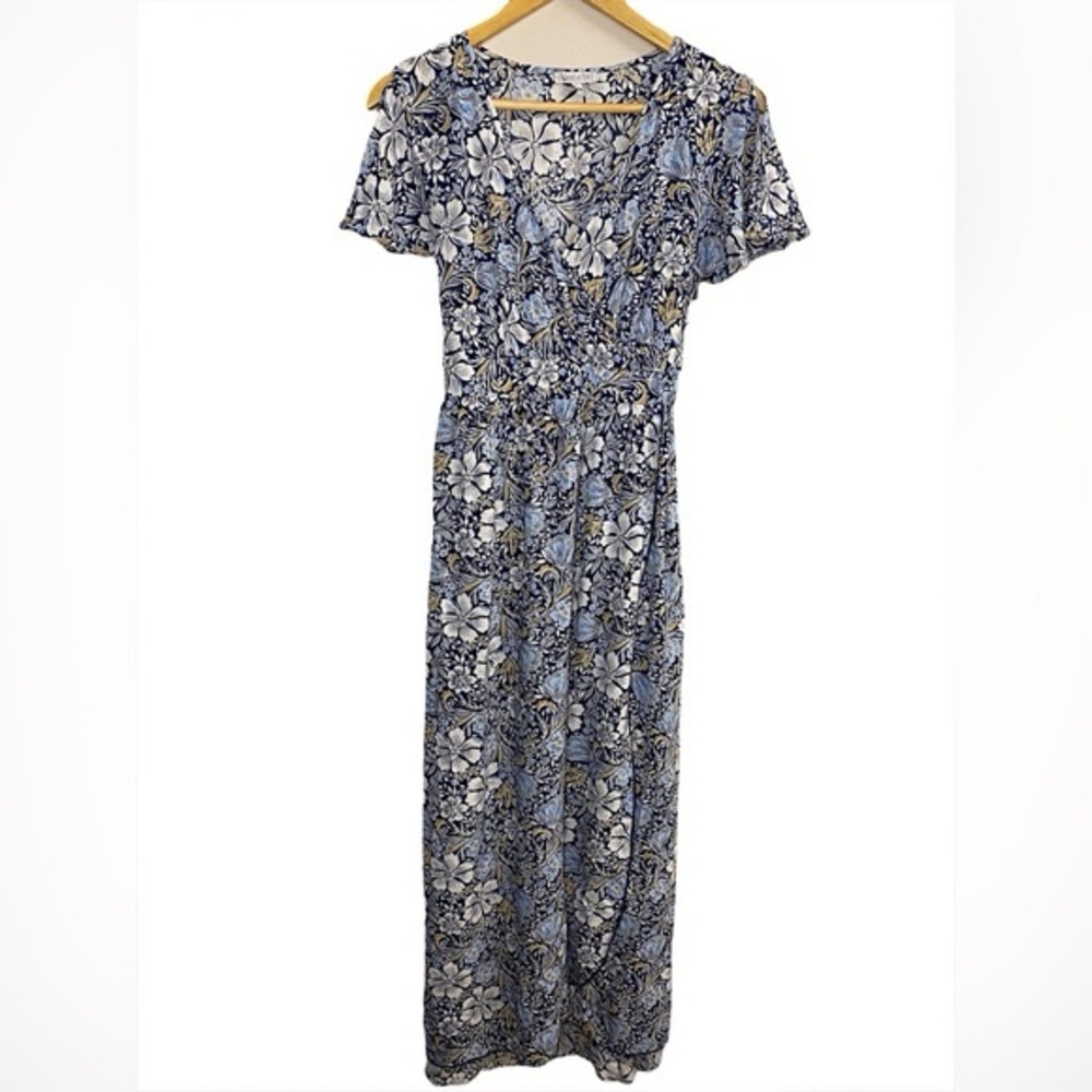 Patrons of Peace Wrap Floral Maxi Dress